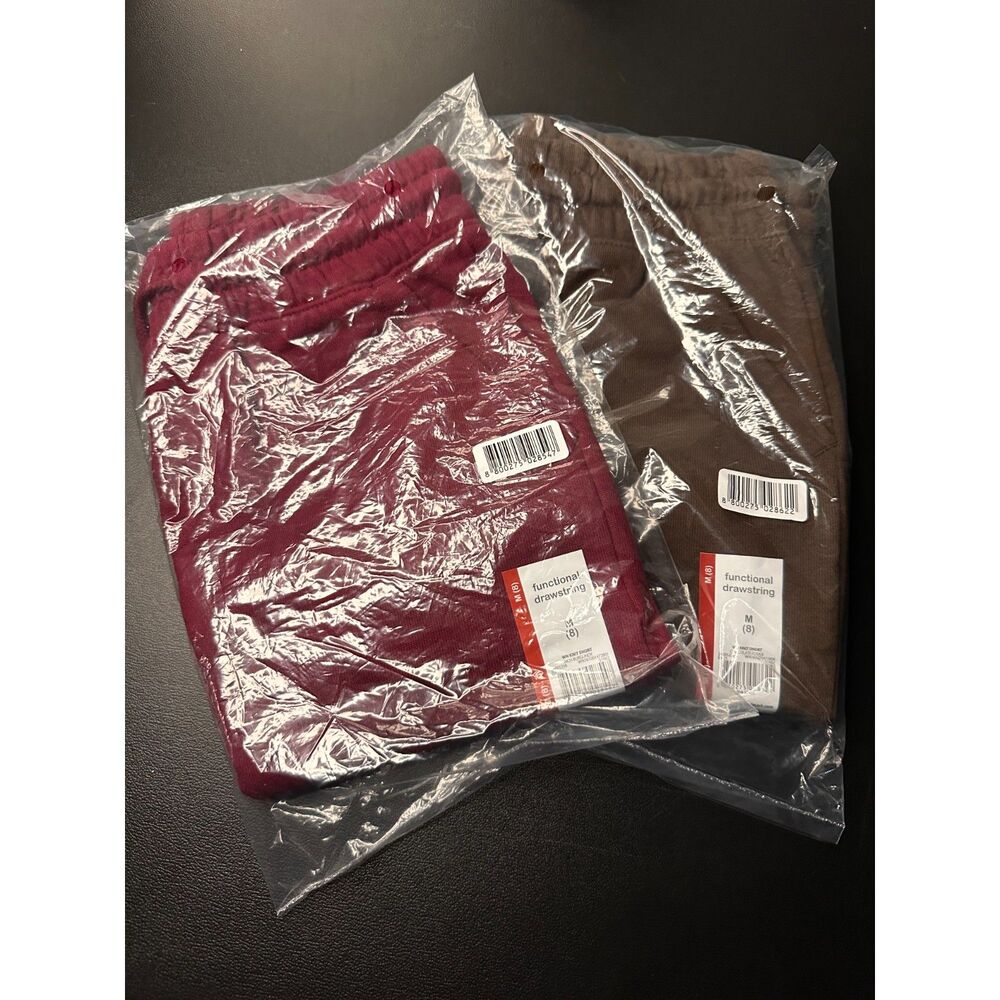 Wonder Nation Boys 2 pk M(8) Shorts Rich Burgundy, Chocolate Fudge New W/ Tag